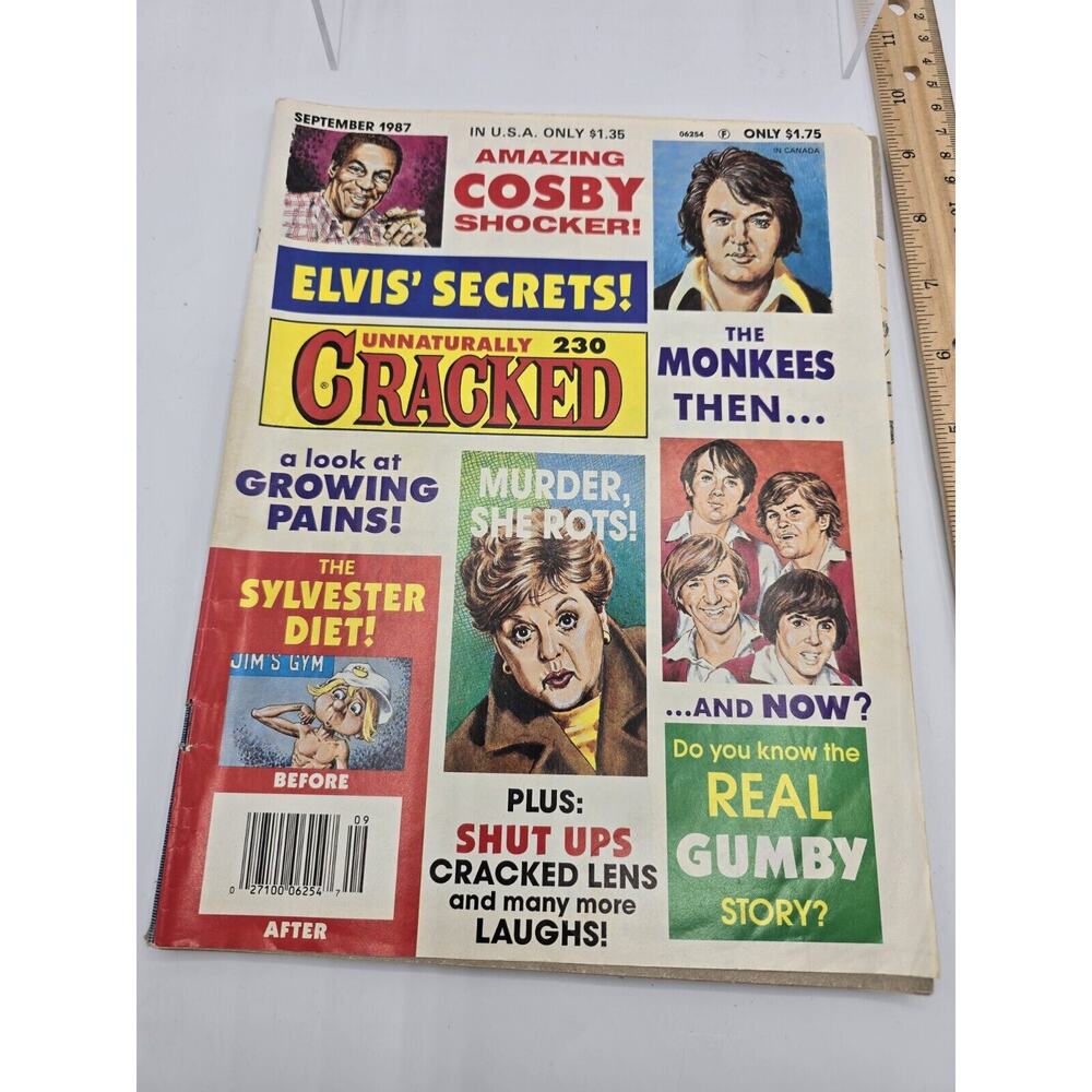 CRACKED magazine #230 satire humor tv movies politics parody 1987